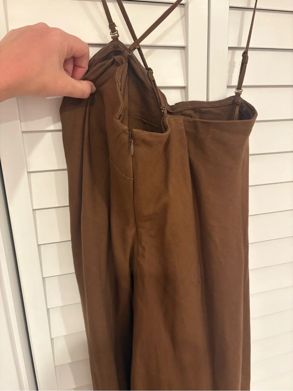 Anthropologie Brown Slip Dress (Size Medium) - Picture 3 of 7